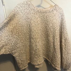Cheetah sweater.